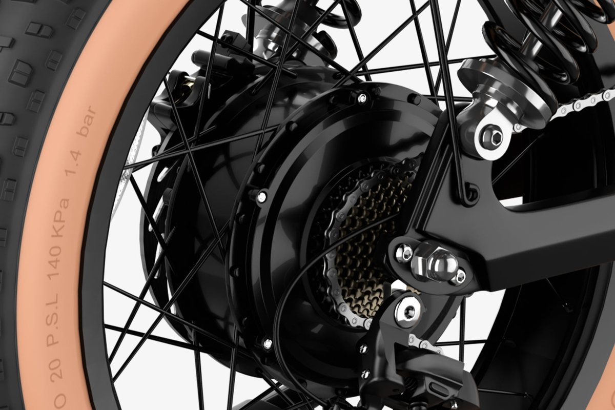 Moteur arrière de 250 W de puissance nominale