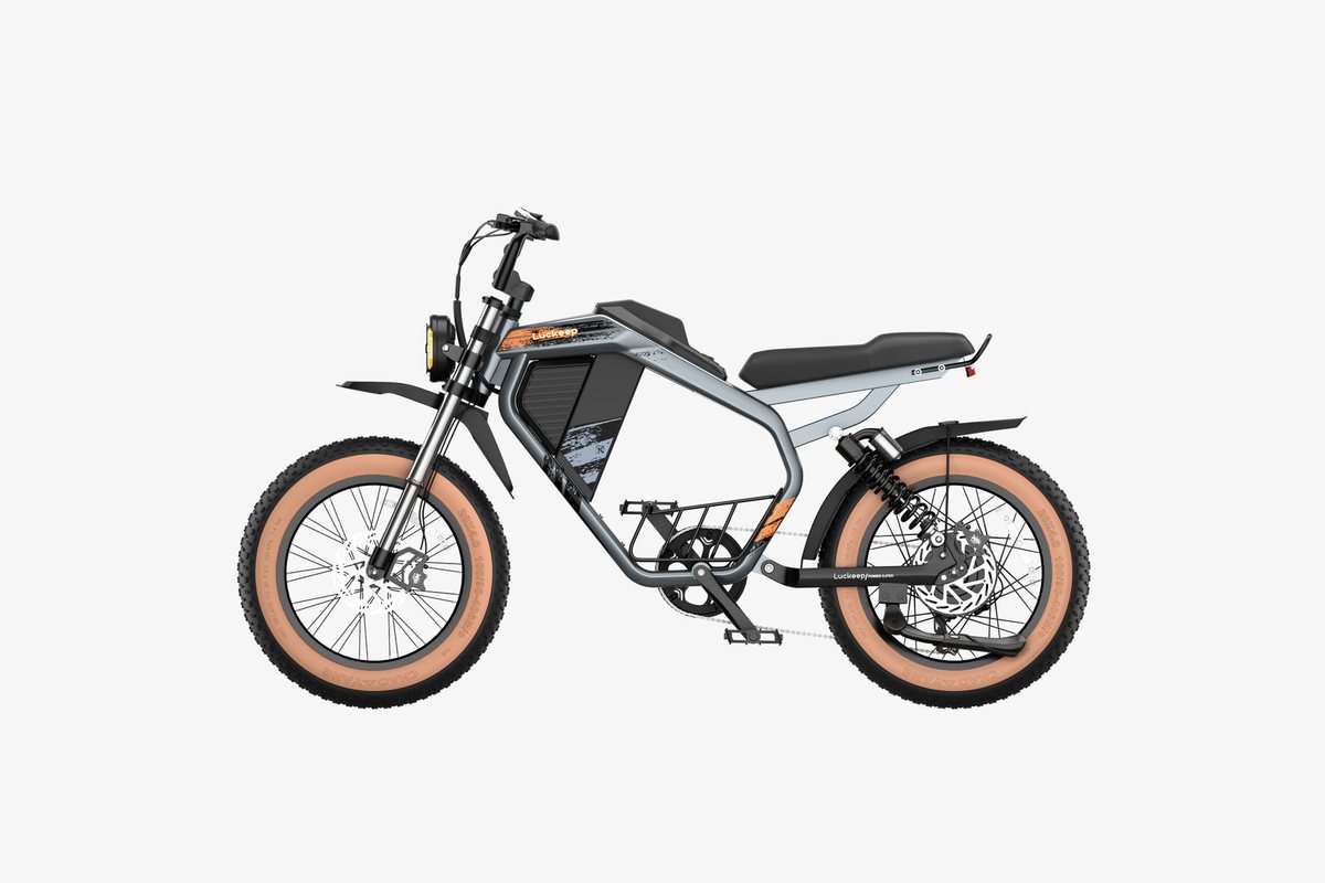E-Bike X5 Max en gris, profil gauche
